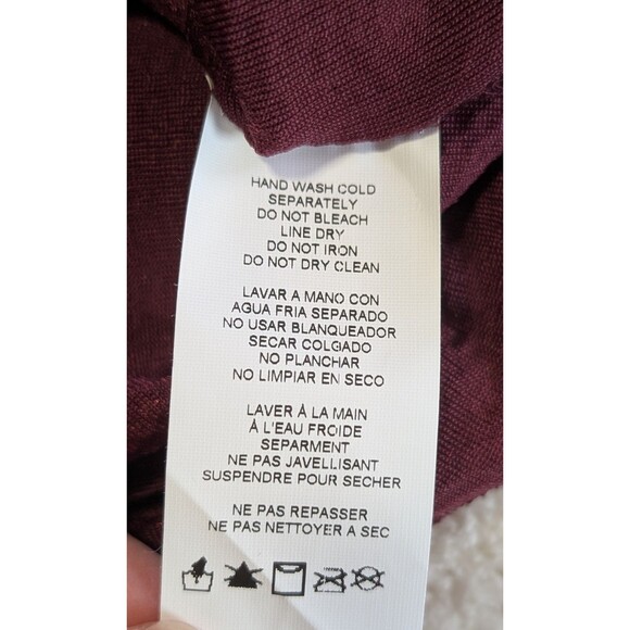 Express Med Burgundy Red Sequin Slip Dress Spaghetti Strap Holiday Party Dress - Picture 4 of 6